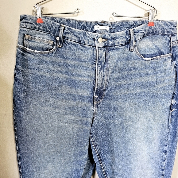 Good American Classic Blue Denim Jeans 15 Plus Size Straigt Leg - Picture 4 of 12
